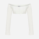 Bianca-Off The Shoulder Crop Top