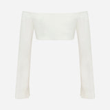 Bianca-Off The Shoulder Crop Top