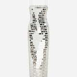 Duffy-Midi Dress With Hand Stitched Mirrors