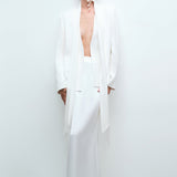 Sonia-Oversized Blazer with Scarf Detail