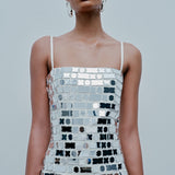 Duffy-Midi Dress With Hand Stitched Mirrors