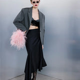 Morgan Oversized Blazer in Grey