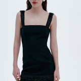 Marina - Beaded Fringe Detailed Mini Dress