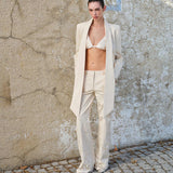 Anny-Boxy Blazer With Detailed Shawl