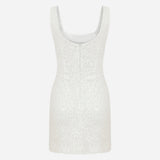 Isadora-U-Neck Mini Sequin Dress
