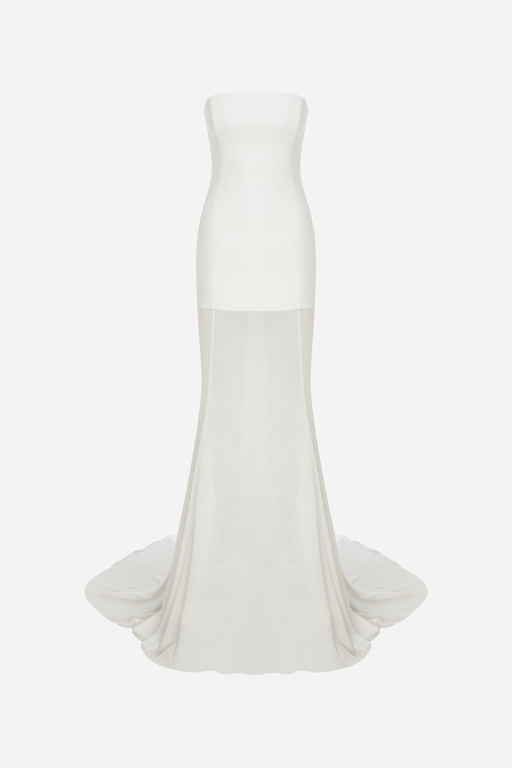Isabel-Strapless Chiffon Maxi Dress