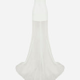 Isabel-Strapless Chiffon Maxi Dress