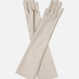 Mirelle-Leather Gloves in Off White