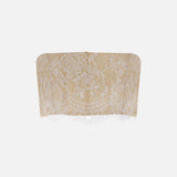 Eleri - Hand-Embroidered Lace Crop Top