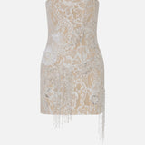 Skye - Strapless Lace Dress With Hand-Beaded Appliqué Detail
