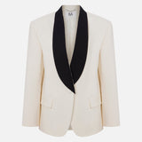 Pearl - Shawl Collar Blazer With Trim Detail