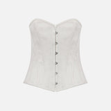 Olin - Hook-And-Eye Corset With Lace-Up Back