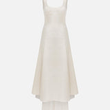 Soho - U-Neck Silk Shantung Dress