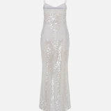 Knox - Bra-Detail Sequin Midi Dress