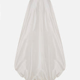 Audra - Silk Taffeta Puff Skirt in Off-White