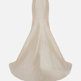 Lotus-Silk Dupion Skirt With Train Detail