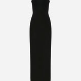 Camille - Strapless Tuxedo Maxi Dress