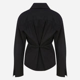 Colette - Cotton Shirt in Black