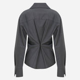 Liane - Wool Shirt in Grey