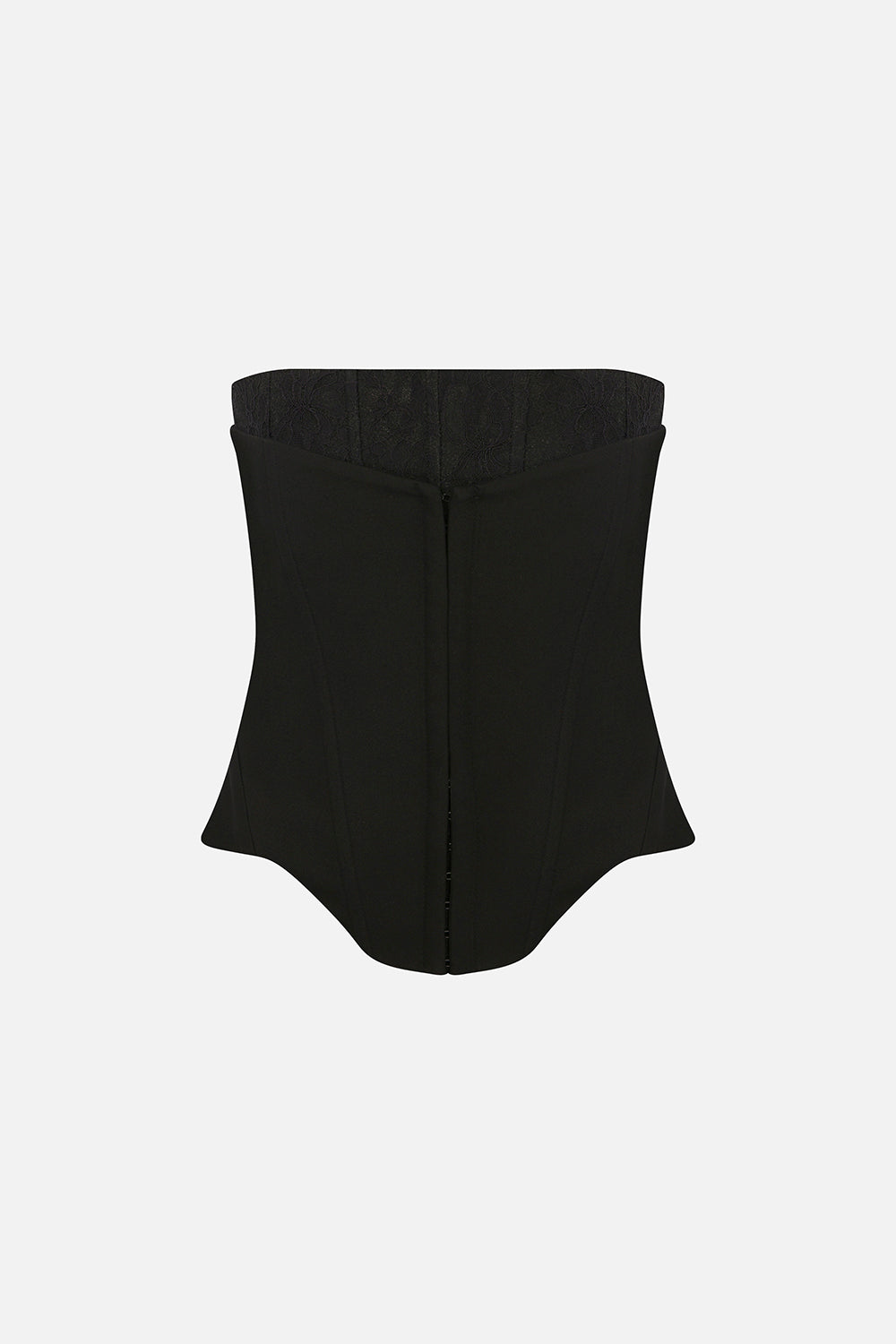 Rosalia Corset with Lace Detail in Black
