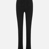 Gia Trousers with Zipper Detail in Black