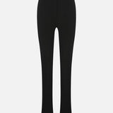 Gia Trousers with Zipper Detail in Black