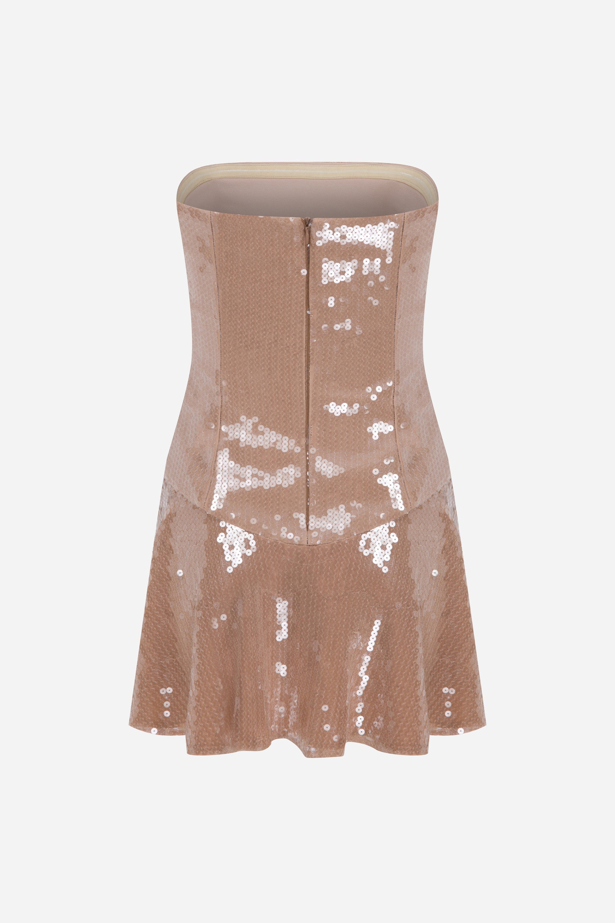 Elisa - Strapless Sequin Mini Dress