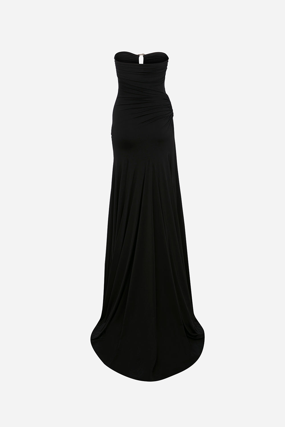 black strapless jersey maxi dress Strapless jersey maxi dress in black - Norma Kamali