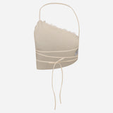 Sierra-Triangle Top With Hand-Beaded-Mother-Of-Pearl Detail