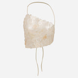 Sierra-Triangle Top With Hand-Beaded-Mother-Of-Pearl Detail