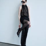 Diana - Sequin Maxi Dress with Twist Detail