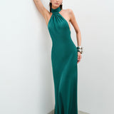 Venus - Backless Satin Maxi Dress