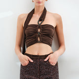 Aurora - Jersey Top With Handmade Accessory