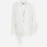 Lily-Oversized Blazer With Feathers