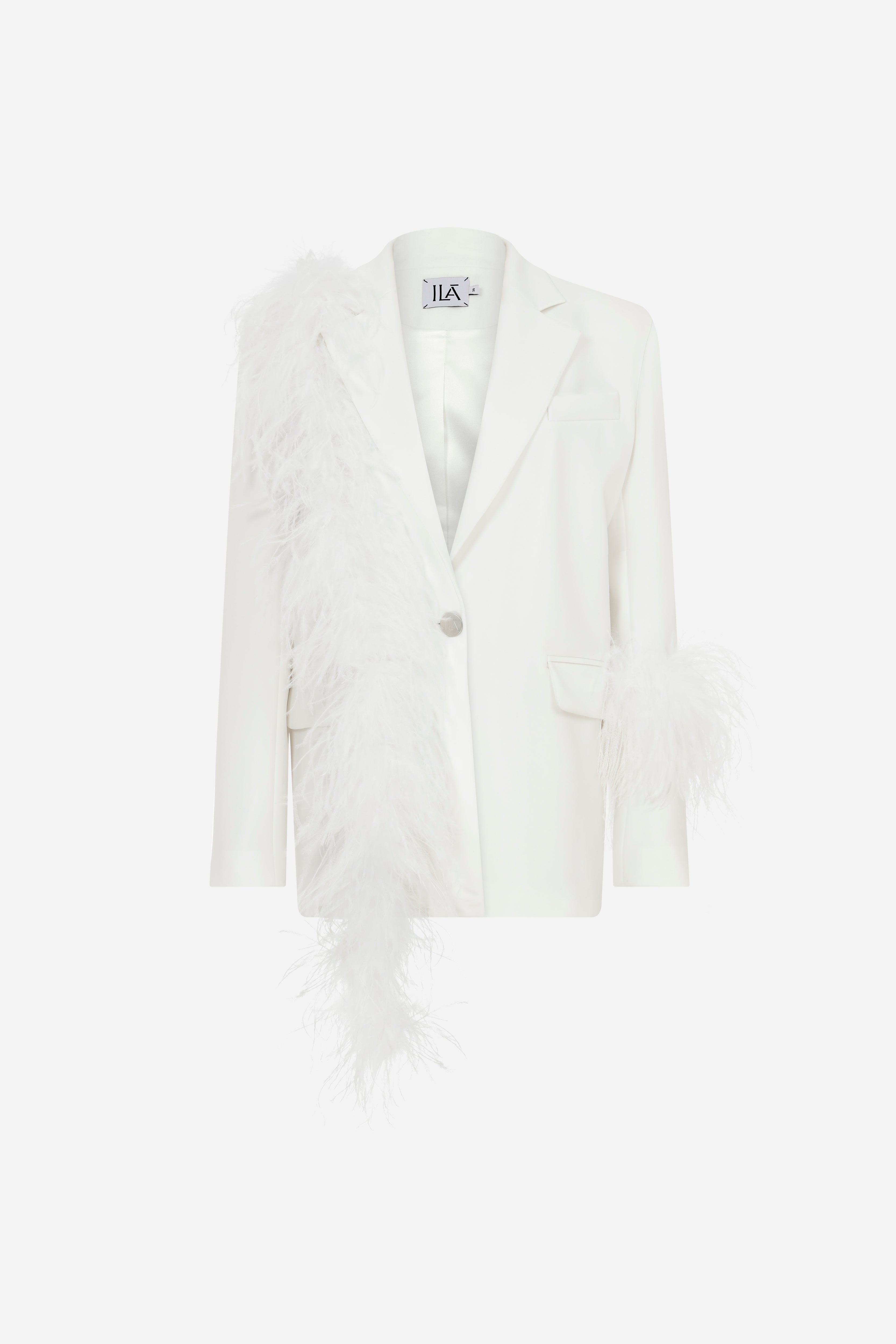 Lily-Oversized Blazer With Feathers