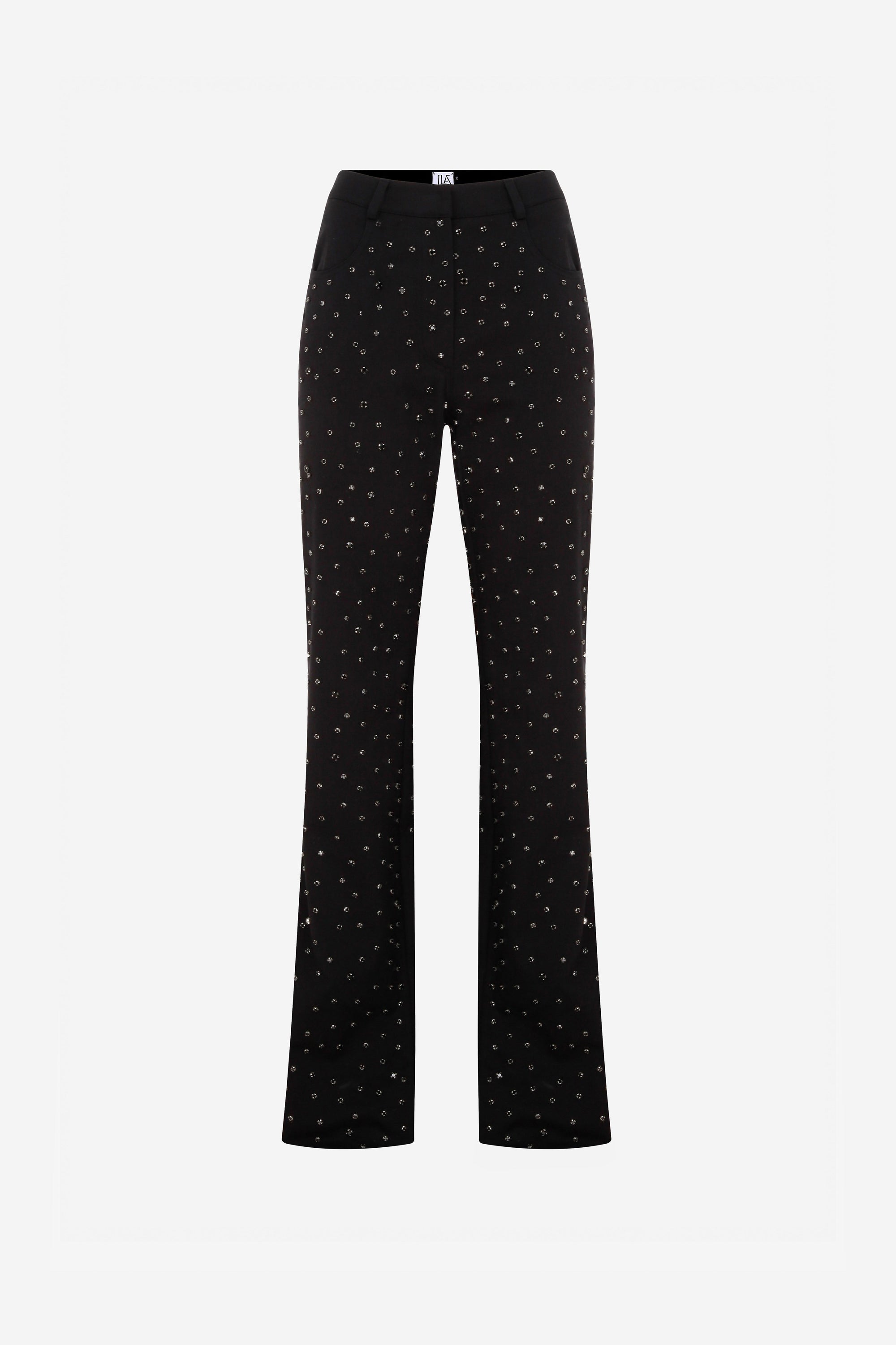 Mira - Embellished Cotton Trousers