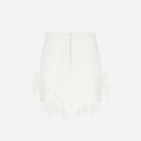Onika-Mini Skirt With Feather Embellishment