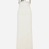 Grace - Strapless Midi Dress With Hand Stitched Mirrors
