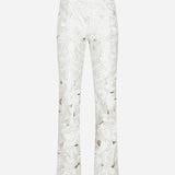 Saint - Rose Textured Trousers in White