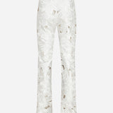 Saint - Rose Textured Trousers in White