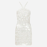 Veronica-Mini Dress With Hand-Stitched Sequin Details