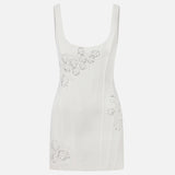 Lysa-U-Neck Jacquard Corset Mini Dress
