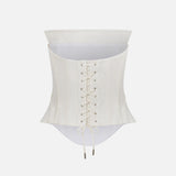 Tulia - Jacquard Lace-Up Corset
