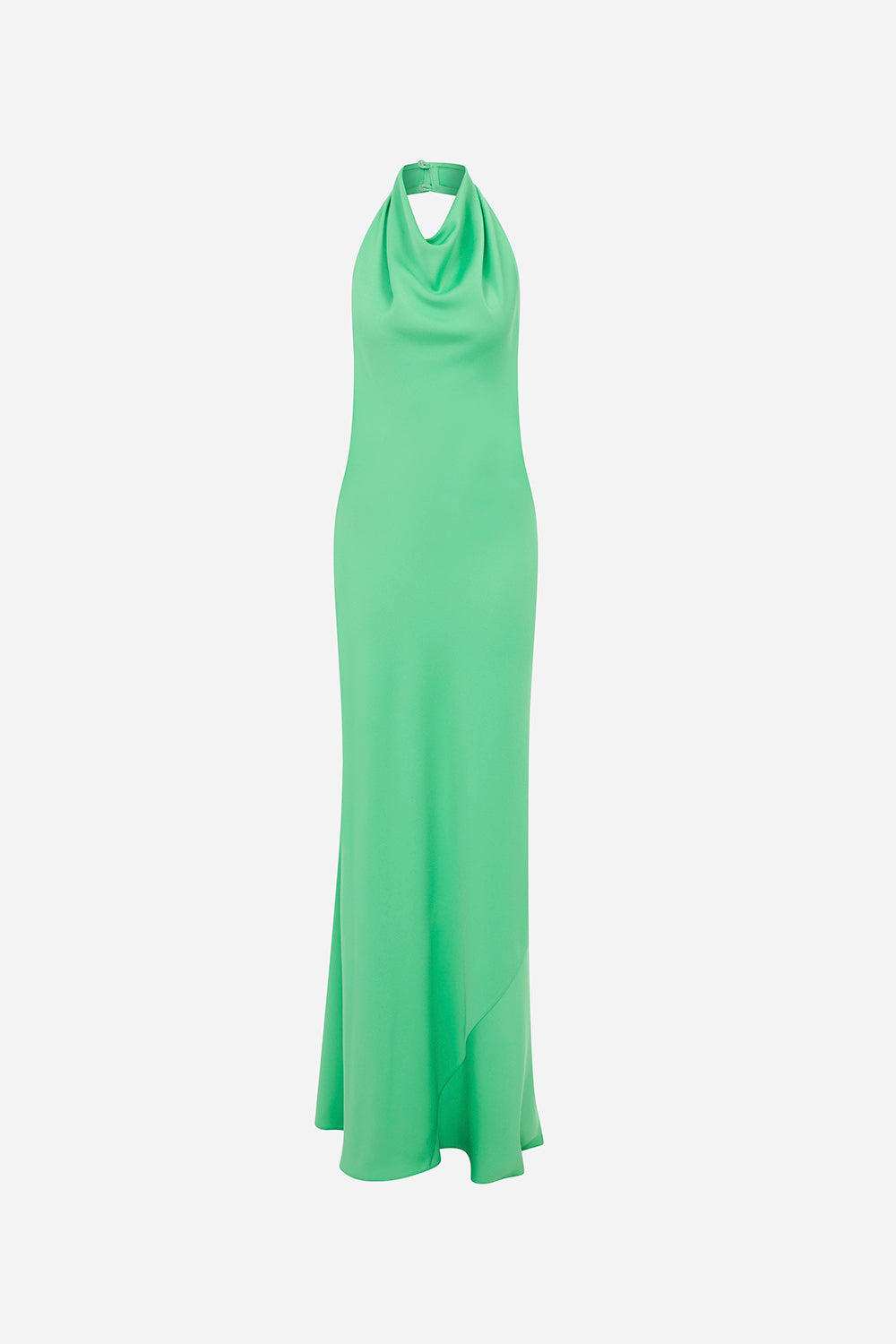 Sofia - Crowl Neck Bias Cut Maxi Dress