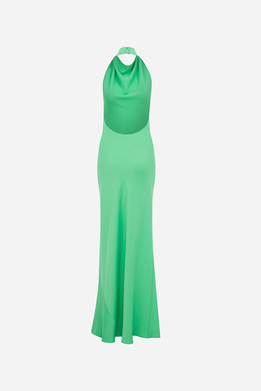 Sofia - Crowl Neck Bias Cut Maxi Dress