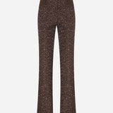 Suki - Beaded Sequin Trousers in Brown