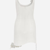 Livi-U-Neck Asymmetric Hem Mini Dress