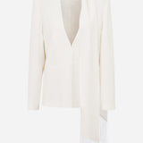 Sonia-Oversized Blazer with Scarf Detail