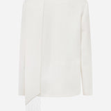 Sonia-Oversized Blazer with Scarf Detail