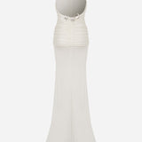 Gloria-Back Detailed Jersey Maxi Dress
